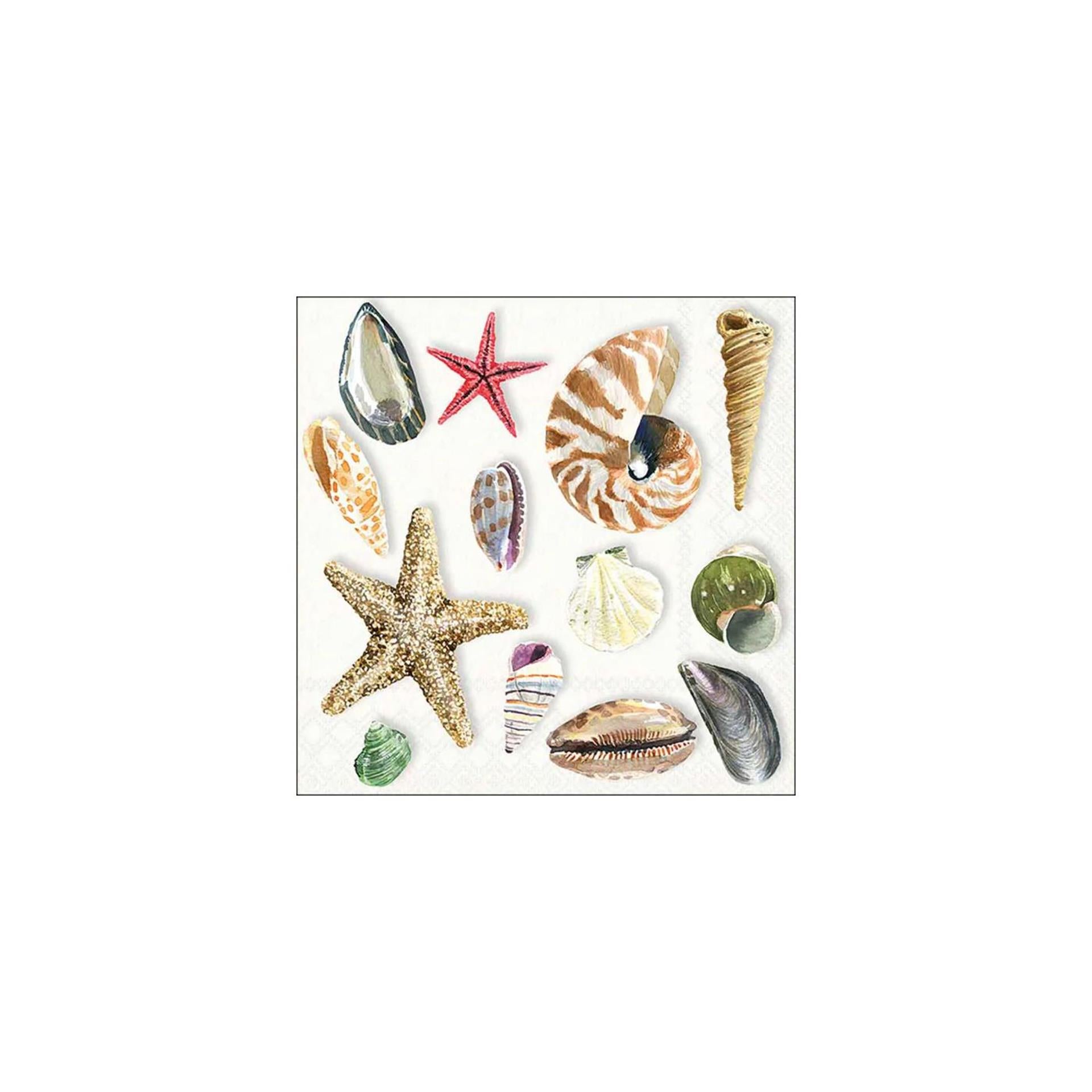 Serviettes Ambiente 33cm coquillages