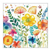 Serviette Ambiente 25 blanc printanier vibrant