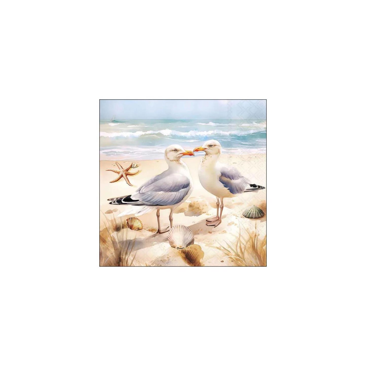 Serviettes Ambiente 33cm mouettes fsc mix