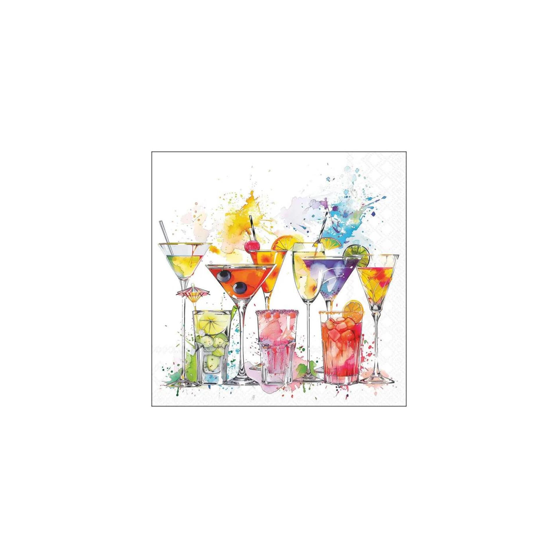 Serviettes Ambiente 33cm éclaboussures de boissons