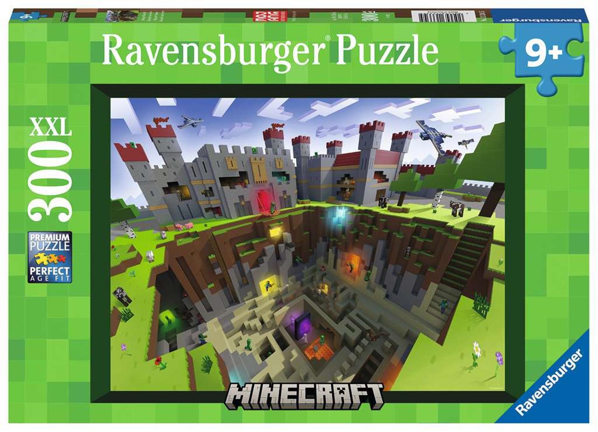 Ravensburger Puzzle de Jigsaw XXL Minecraft Cutaway, 300e.