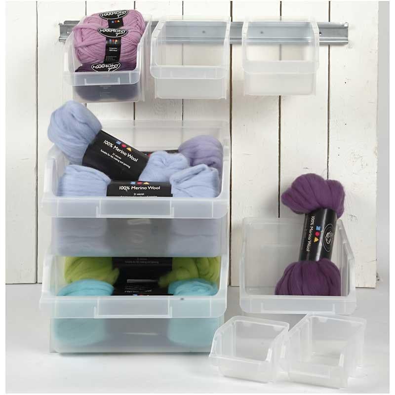 Poubelle de rangement Raaco, taille 1, h : 7,4 cm, l : 11,5 cm, l : 10 cm, 1 pièce