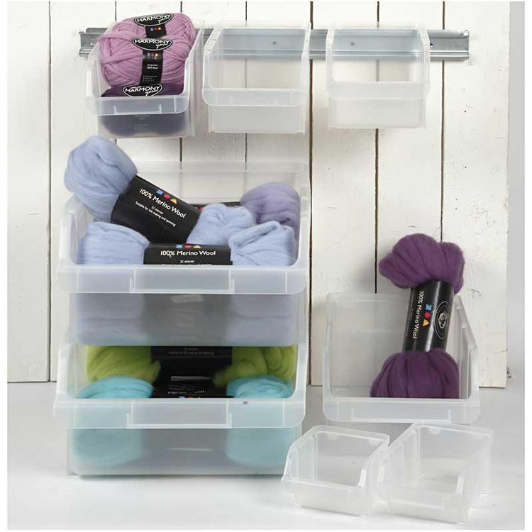 Poubelle de rangement Raaco, taille 1, h : 7,4 cm, l : 11,5 cm, l : 10 cm, 1 pièce