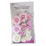 Fleurs en papier avec des paillettes - afbeelding 2