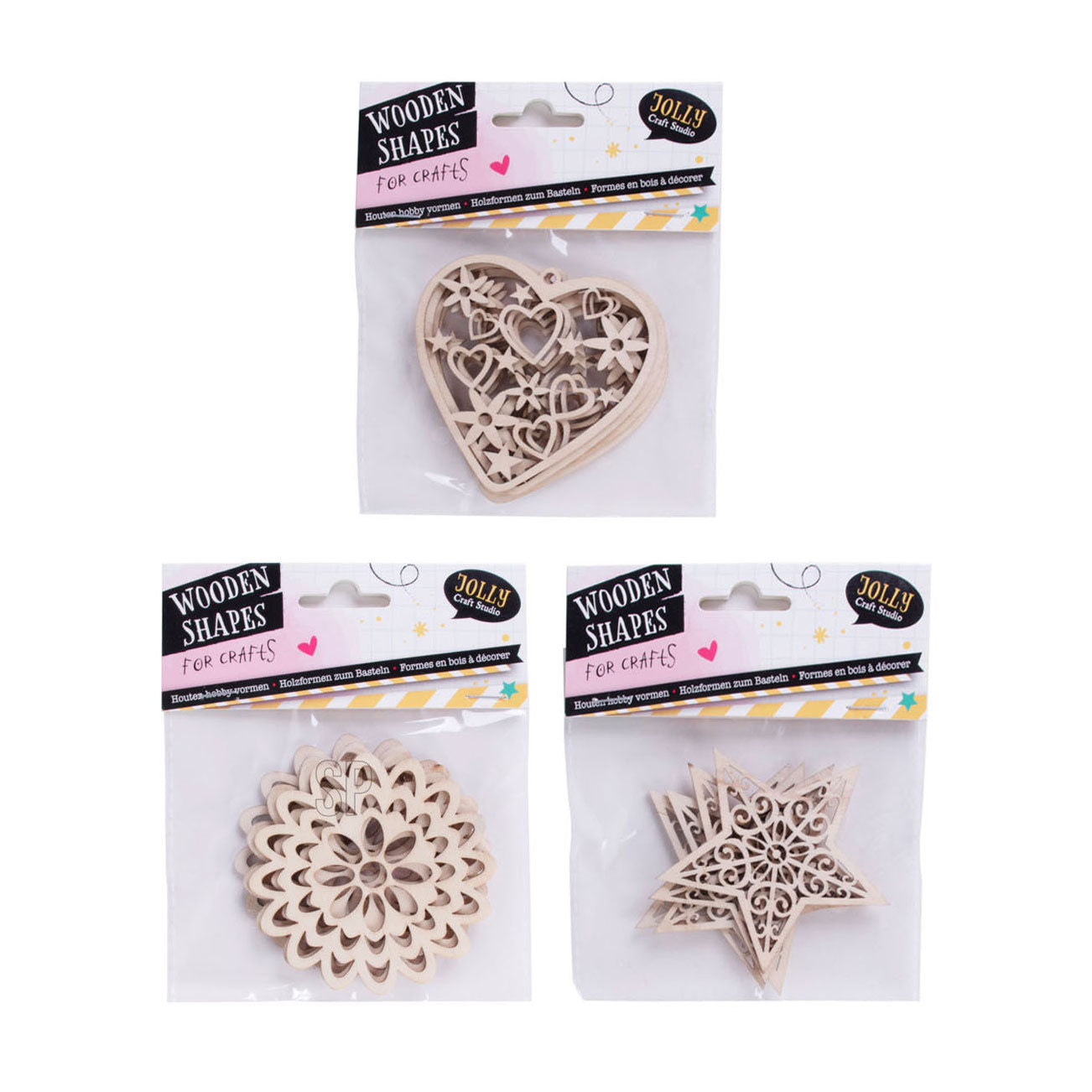 Formes en bois Hobbyset, 4e.
