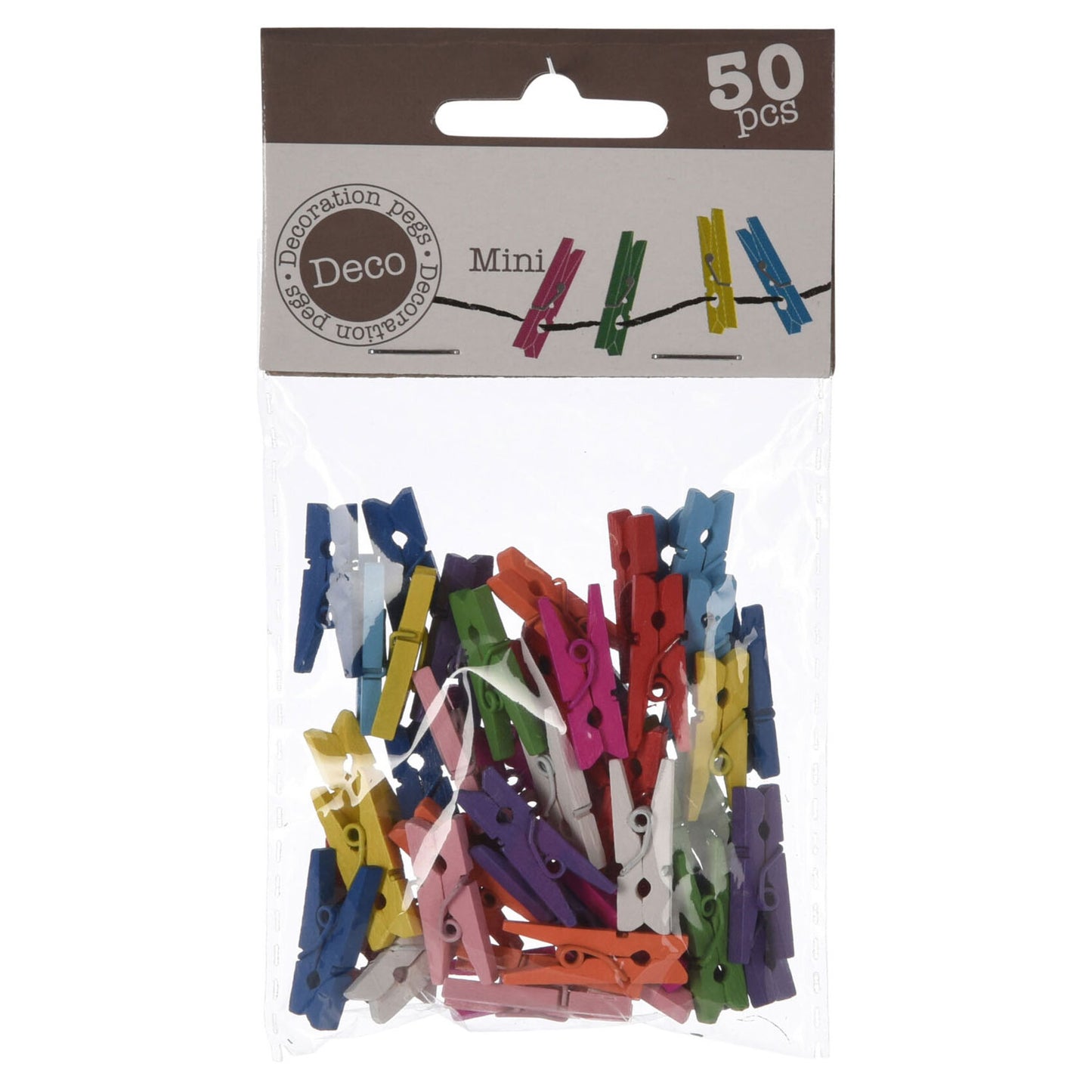 MINI COSE PEGS WOOD, 50e.