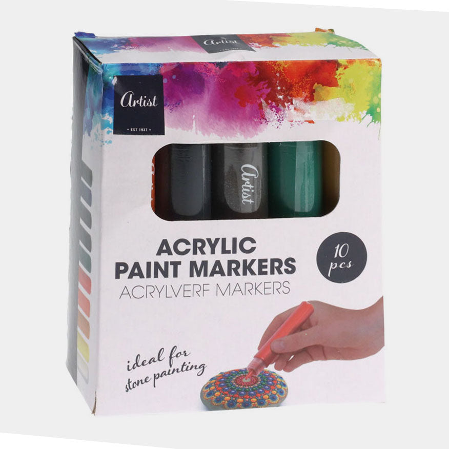Marqueurs de peinture acrylique pour la peinture rocheuse