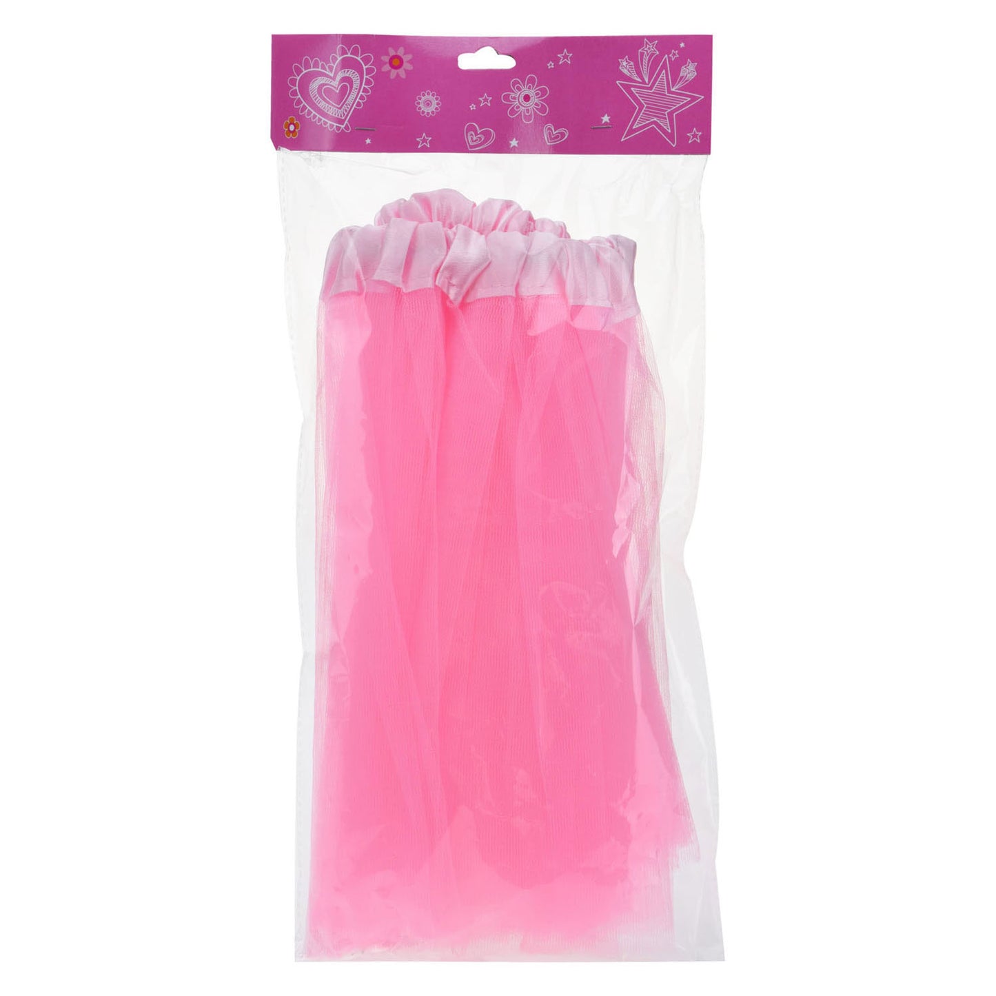Jupe de princesse polyester rose avec élastique