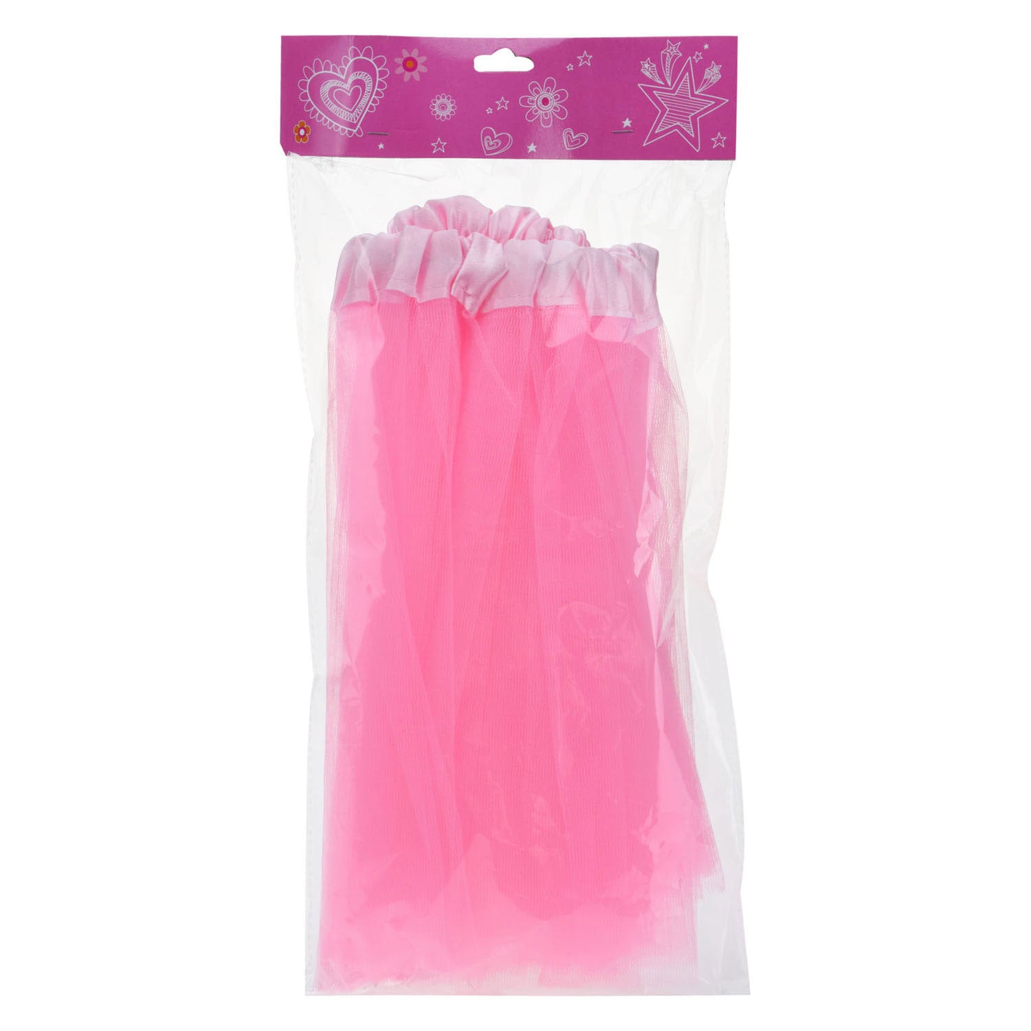 Jupe de princesse polyester rose avec élastique