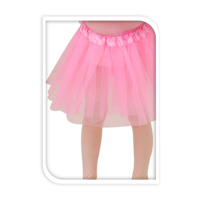Jupe de princesse polyester rose avec élastique