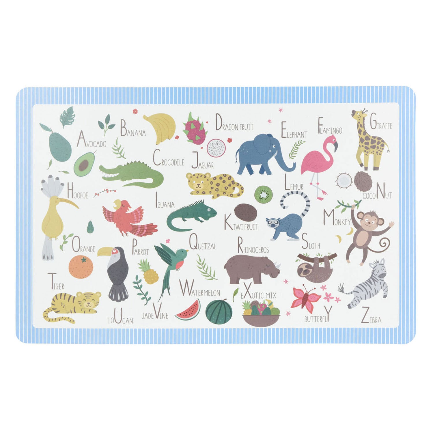 Placemat Dieren, 12e.
