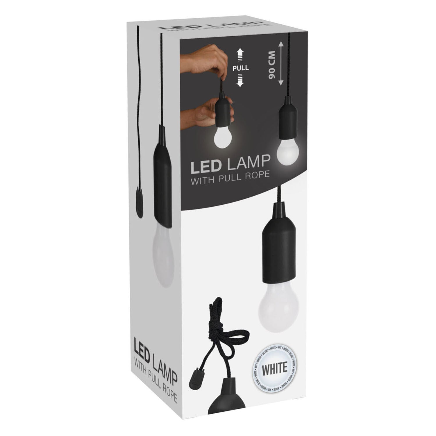 Trektlamp noir en couleur couleur