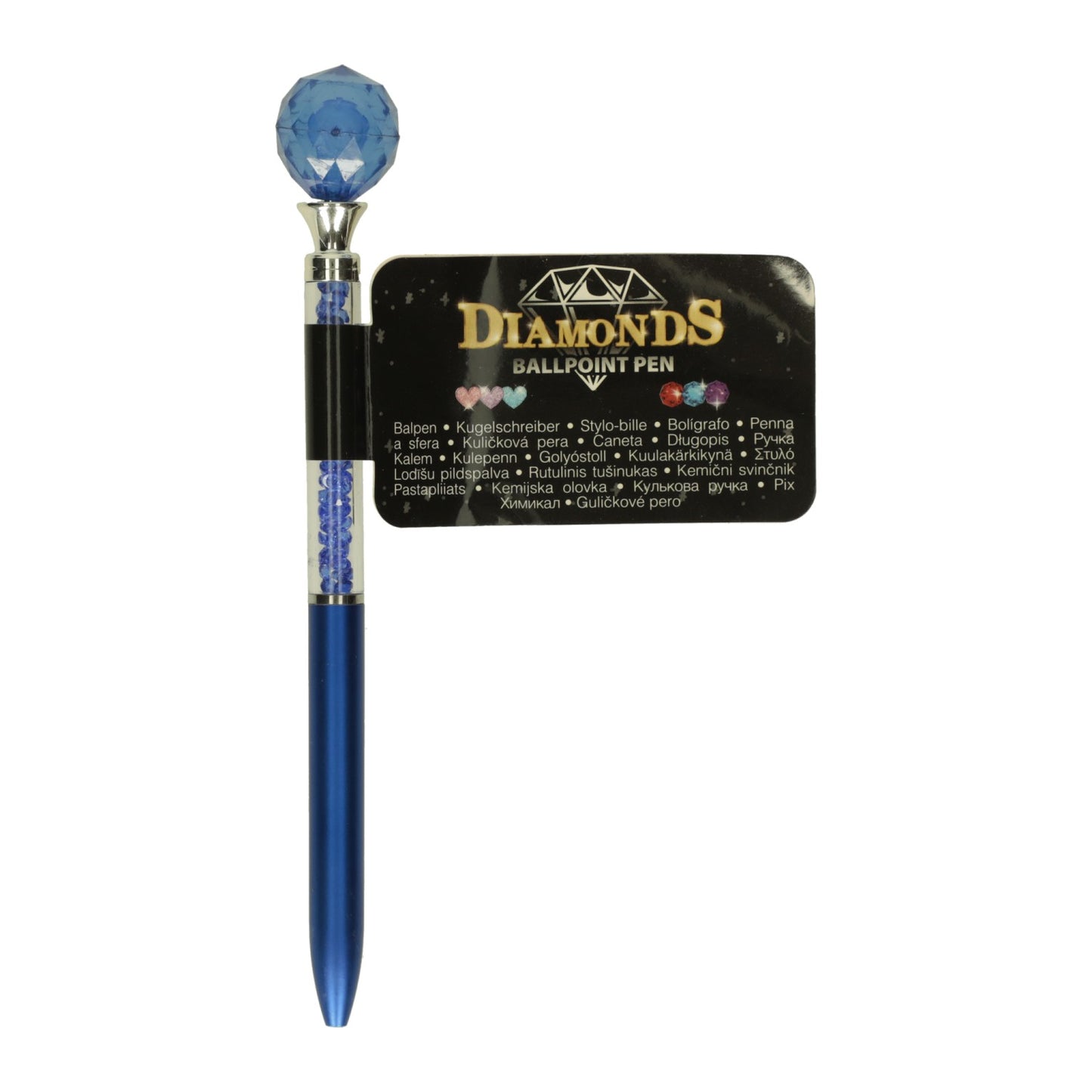 stylo à bille avec diamants