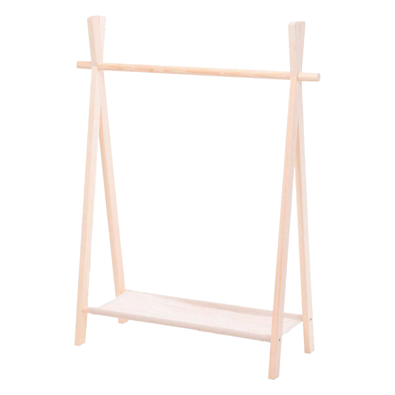 Rack de vêtements en bois pour les enfants