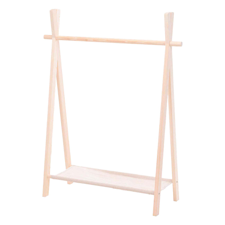Rack de vêtements en bois pour les enfants
