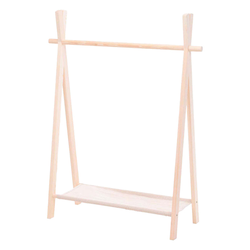 Rack de vêtements en bois pour les enfants