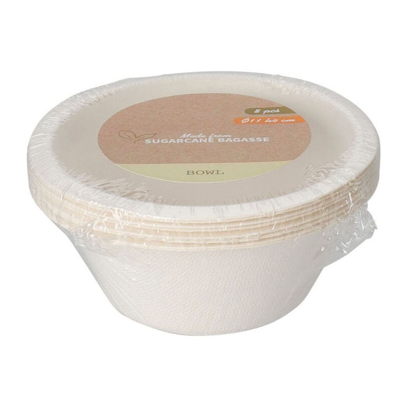 Plats jetables Cane de sucre 250 ml, 8e.
