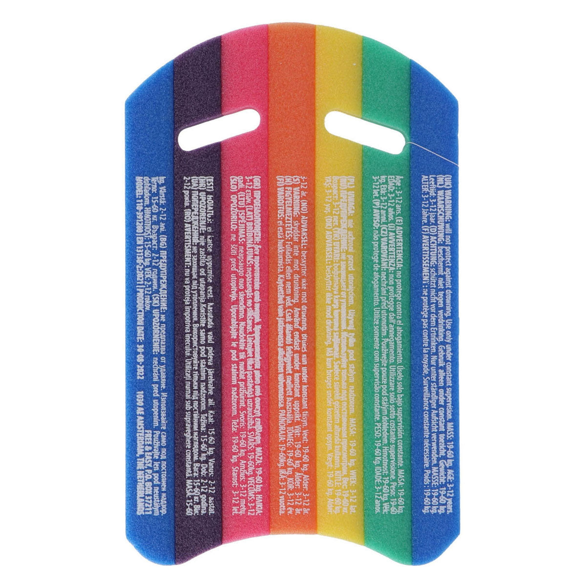 Planche de natation arc-en-ciel, 48x30cm