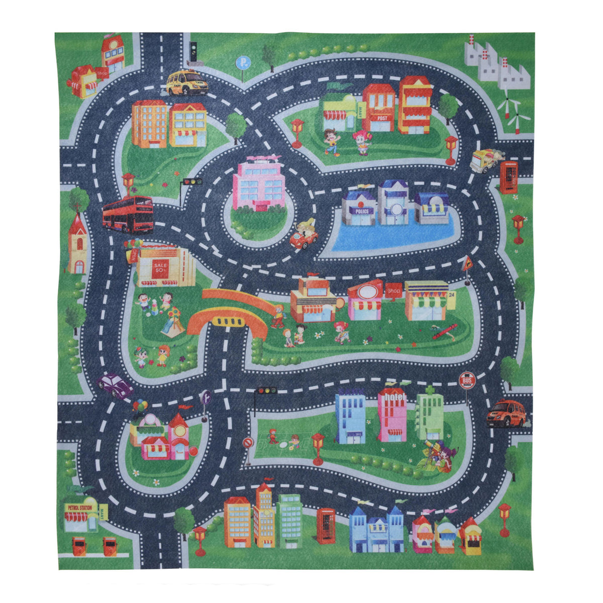 Auto Speelmat, 79x70cm