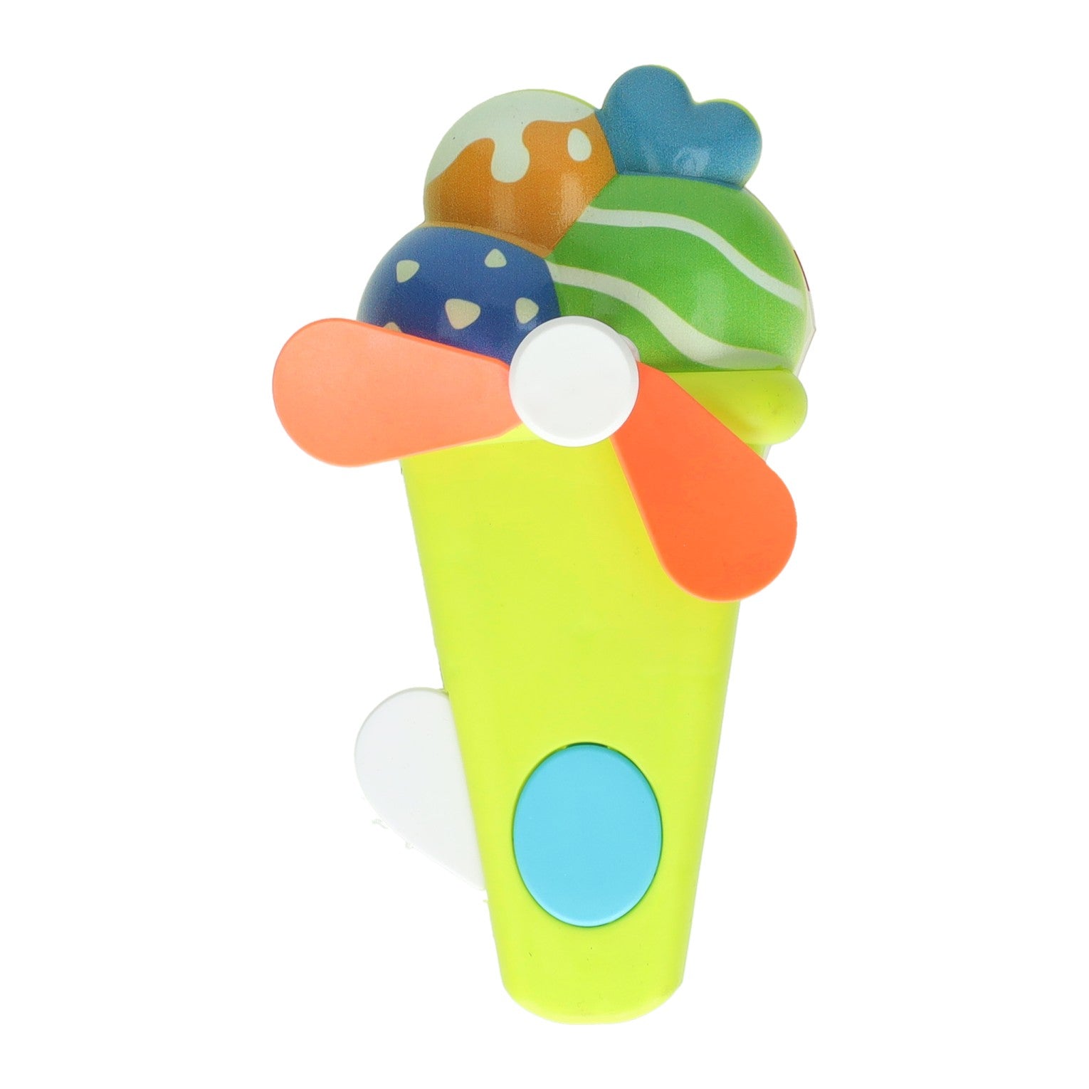 Serezer la glace au ventilateur de la main