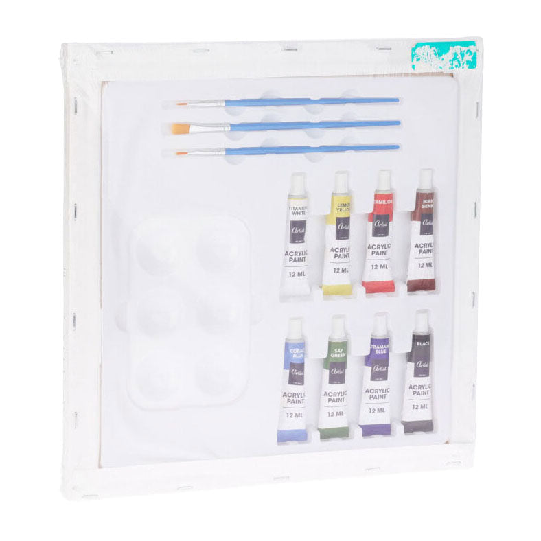 Paint Ensemble avec toile, 12dlg.