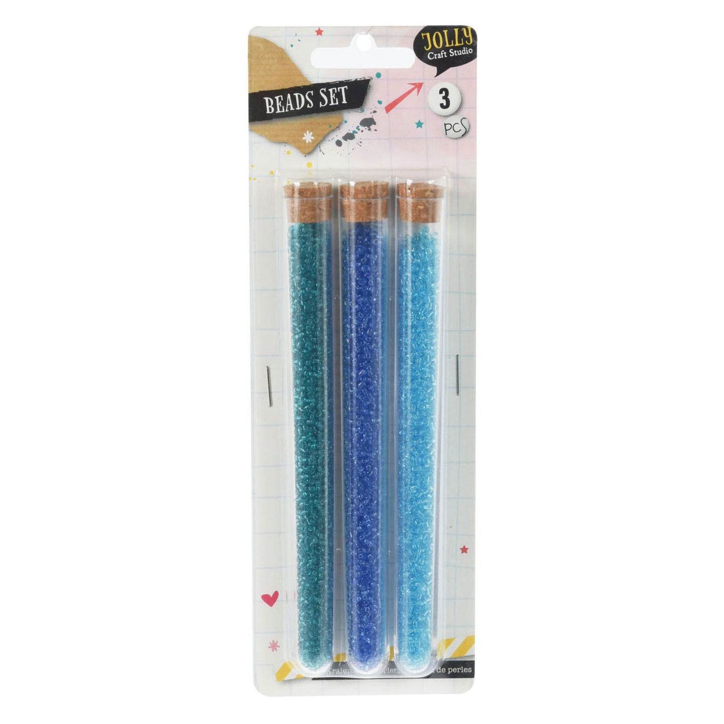 Ensemble perlé de 3 tubes