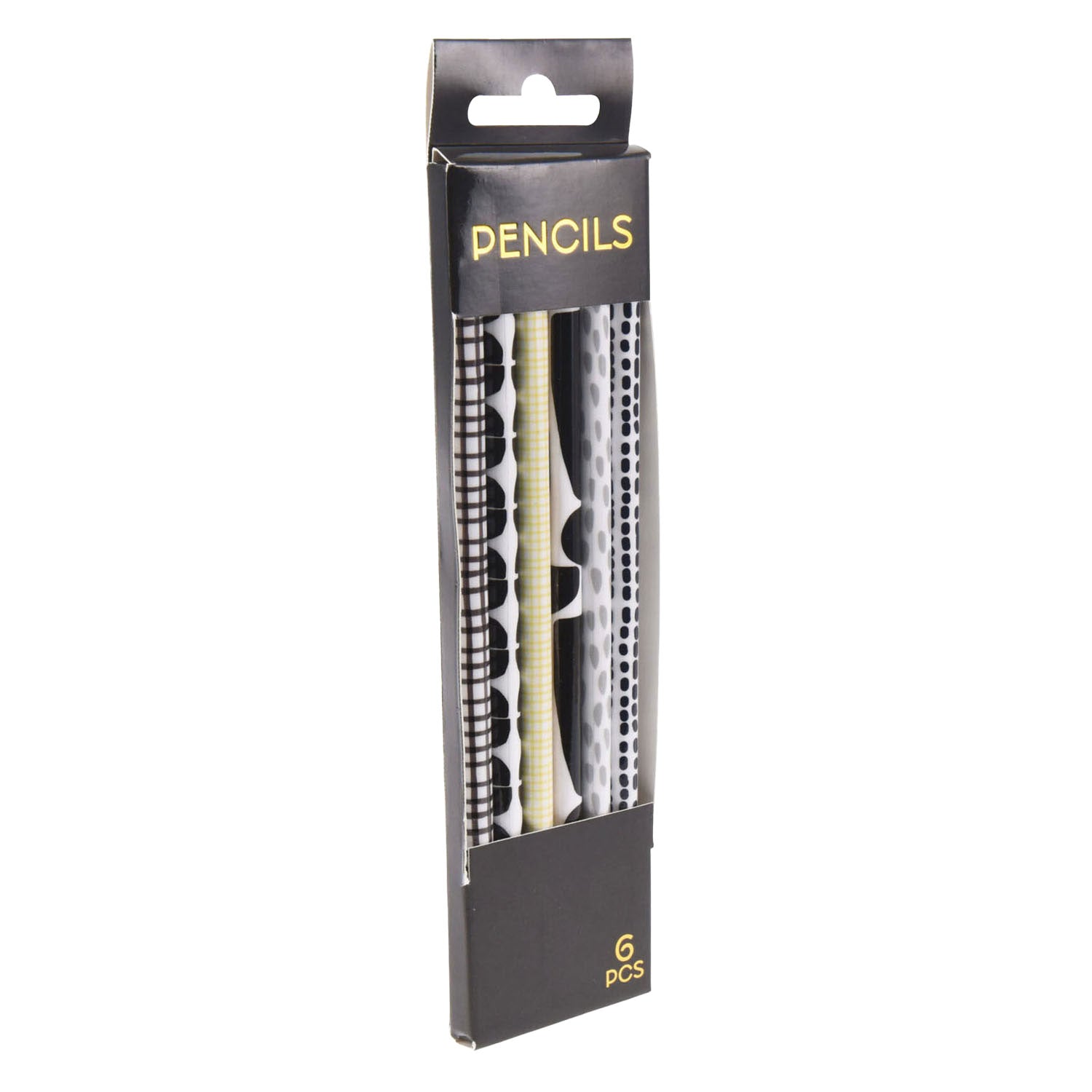 Crayons gris hb blanc noir, 6e.