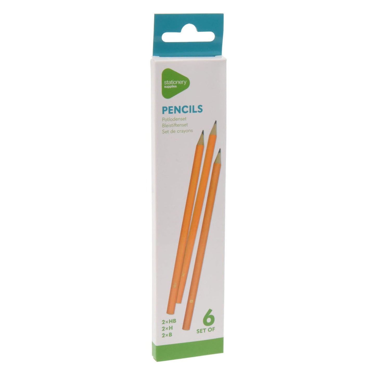 Crayons HB, ensemble de 6