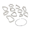 Formes appropriées réglées sur la bague, 11dlg.