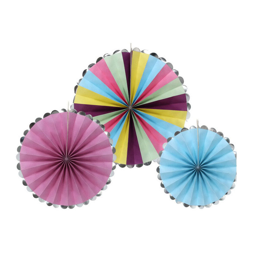 papier de ventilateur, ensemble de 3
