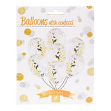 Ballons avec confettis dorés - afbeelding 2