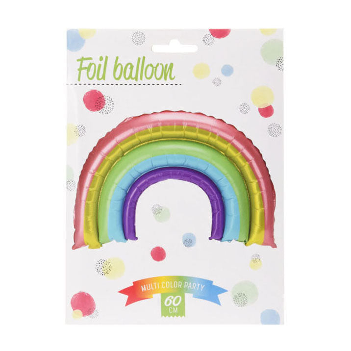 Rainbow Folieballon, 60 cm