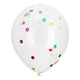 Ballons avec confettis multi-couleurs, 8e.