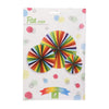 Multi-couleurs de papier de ventilateur, ensemble de 3