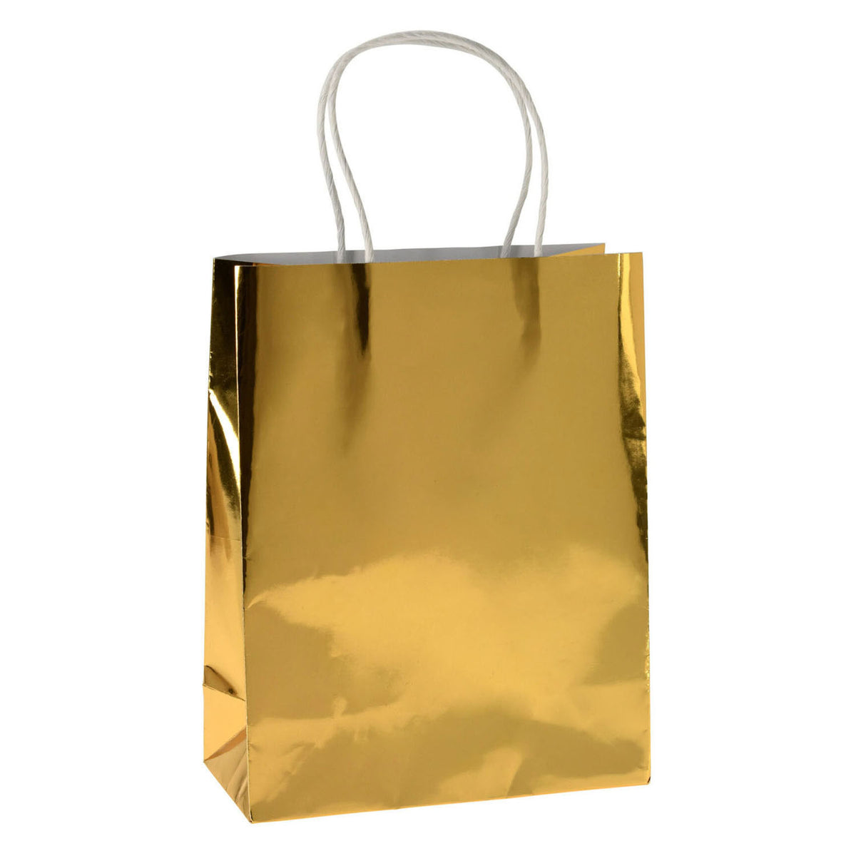 Sac cadeau moyen or