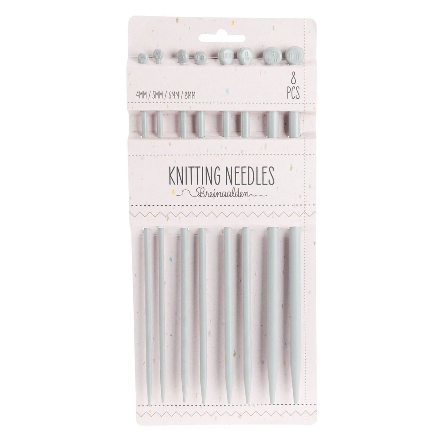 Tricoting à aiguilles Set 4 tailles, 8dlg.