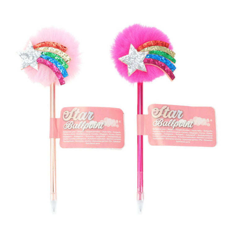 Arc-en-ciel à billes avec pompom