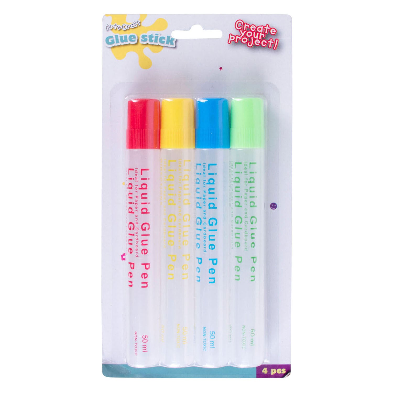 Ensemble de stylos de colle, 4dlg.
