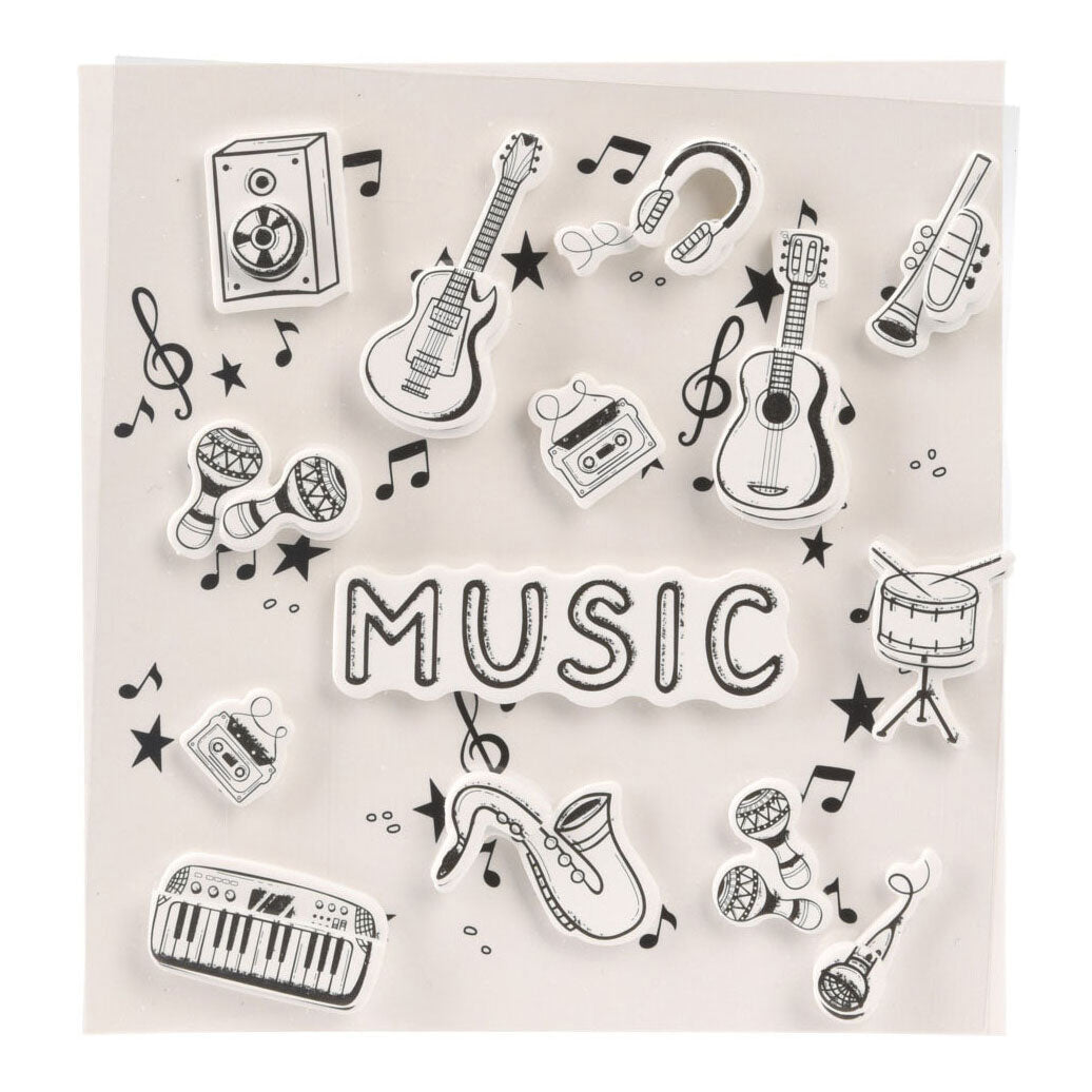 Conception de musique 3D autocollants