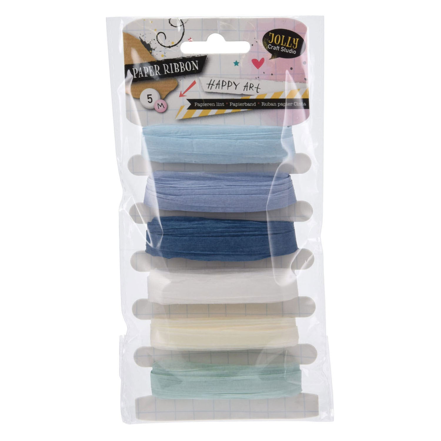 Couleur du ruban en papier, 6x5 mtr.
