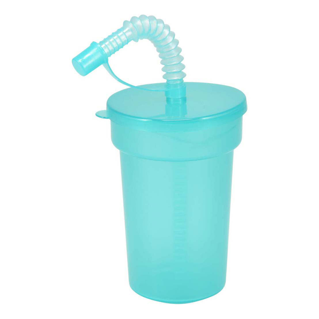 Gobelets colorés avec paille, 6 pcs.