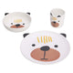 Service de table enfant mélamine - chien, 3 pièces.