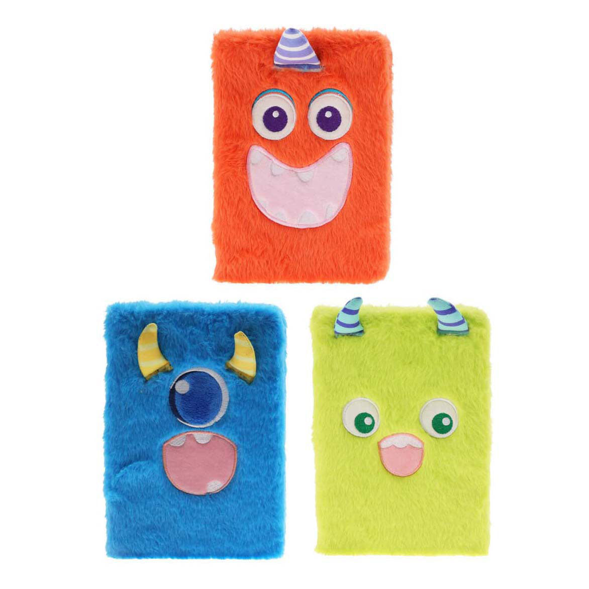 Cahier en peluche monstre