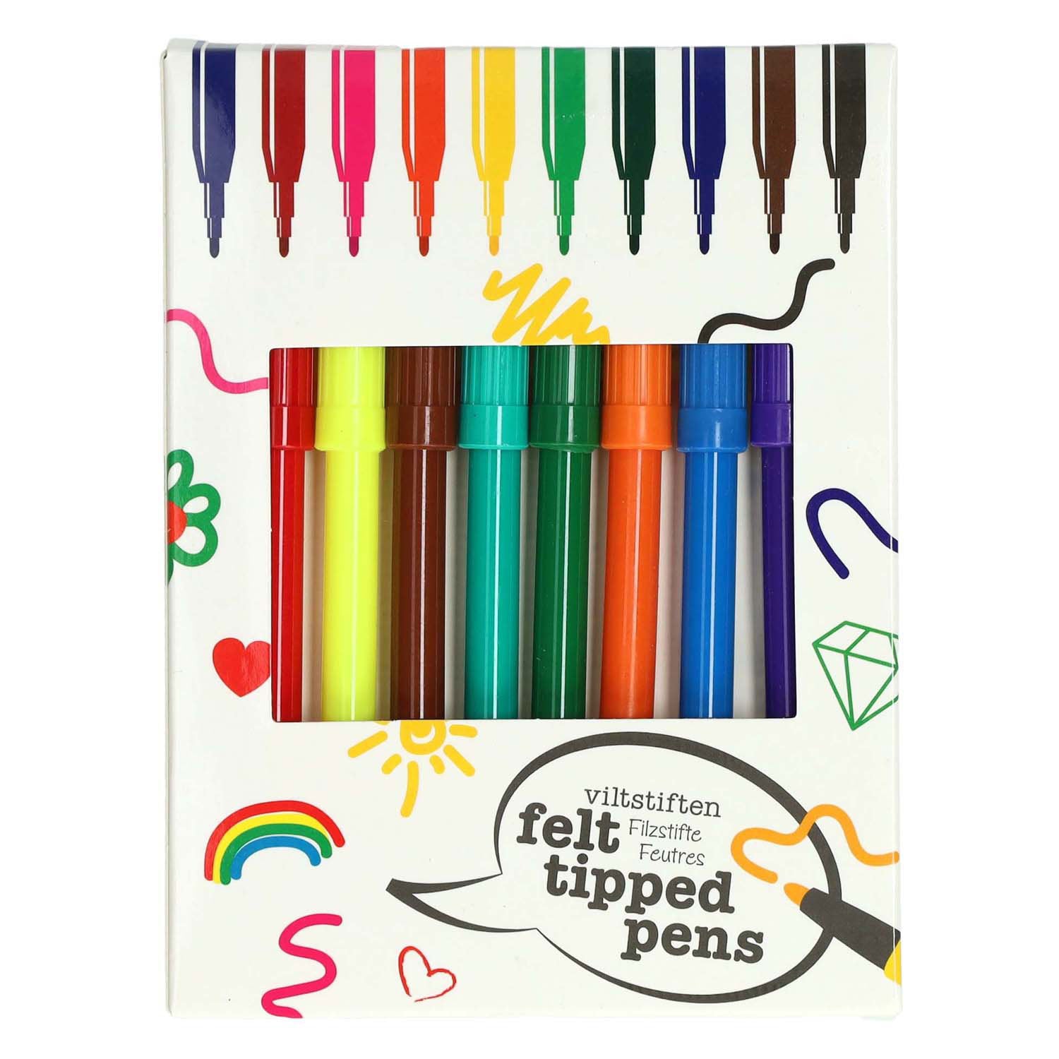 Stylos-feutres, 10 pcs.