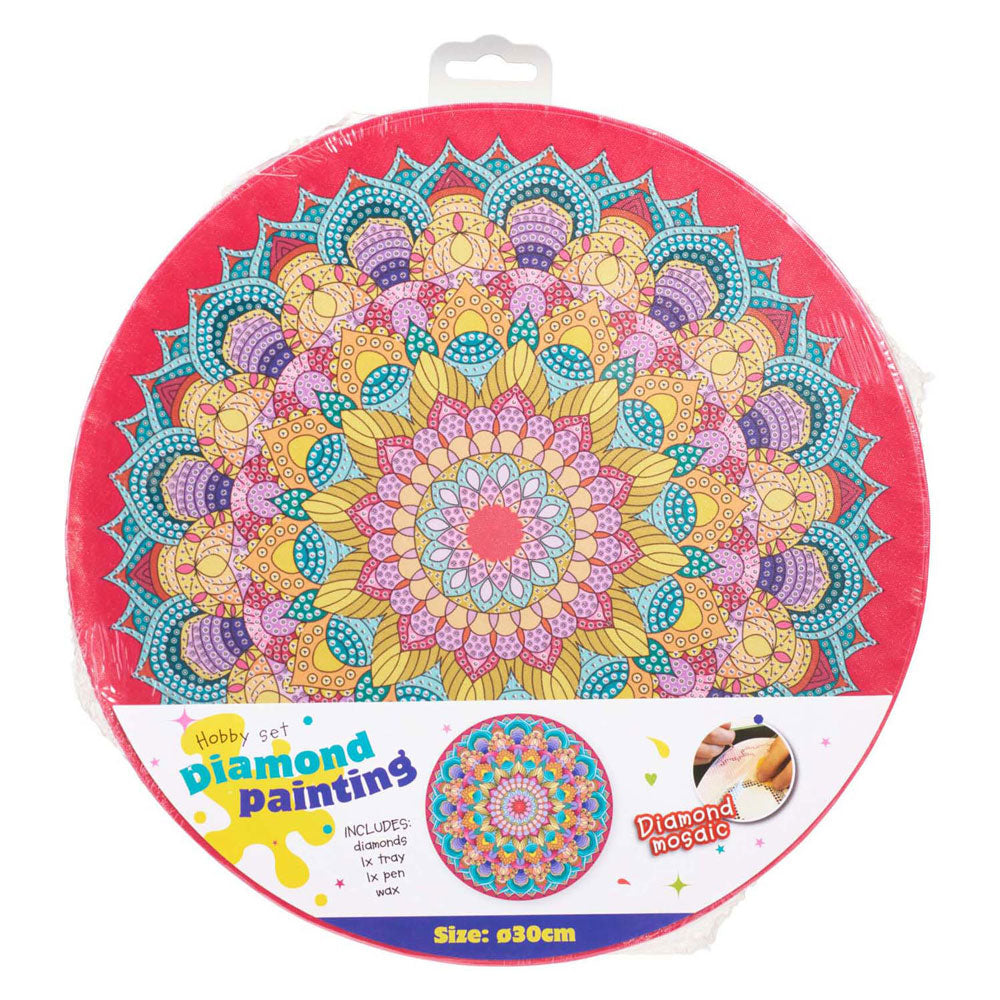 Mandala de peinture de diamant, 30 cm