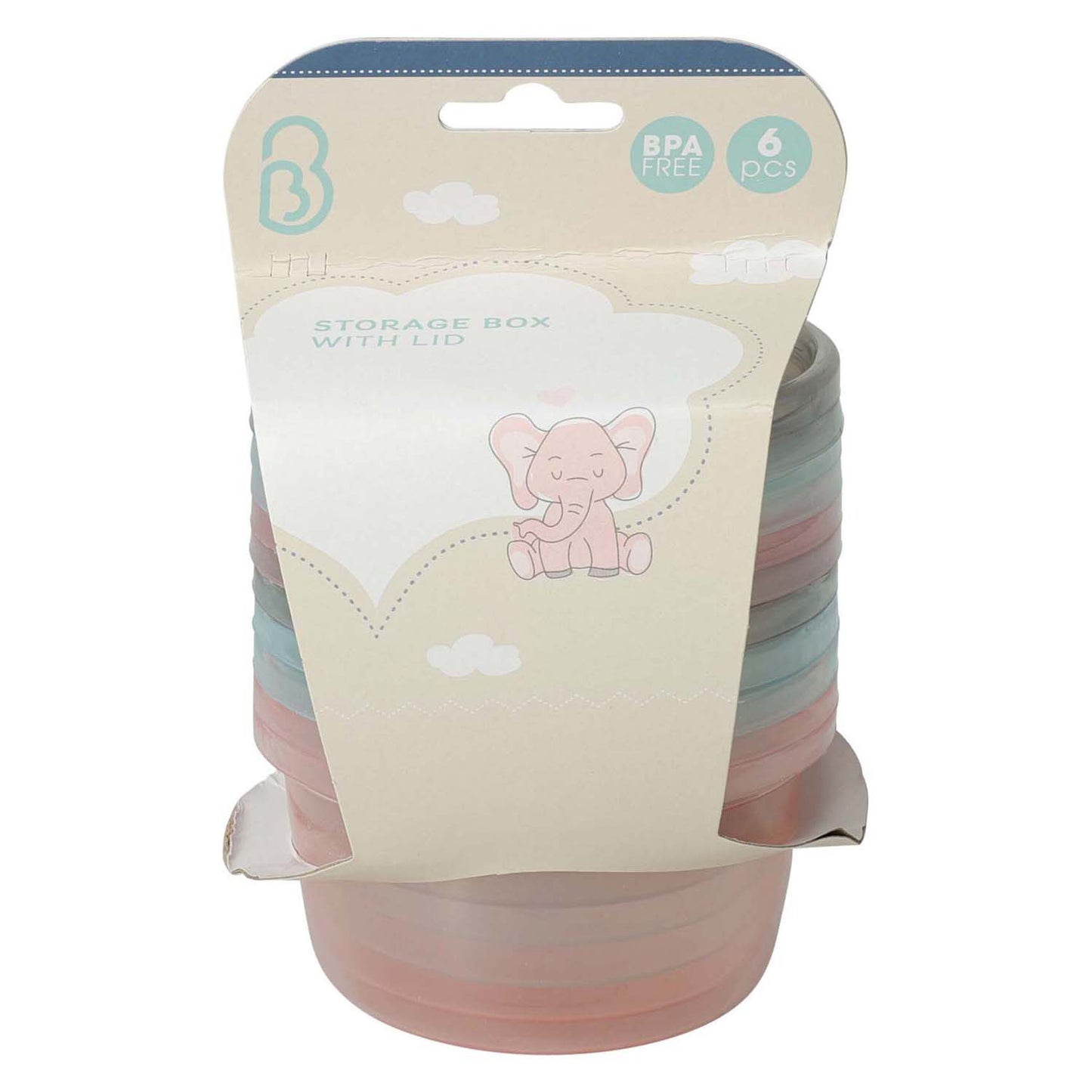 Boîte de rangement pour bébé, 6 pcs.
