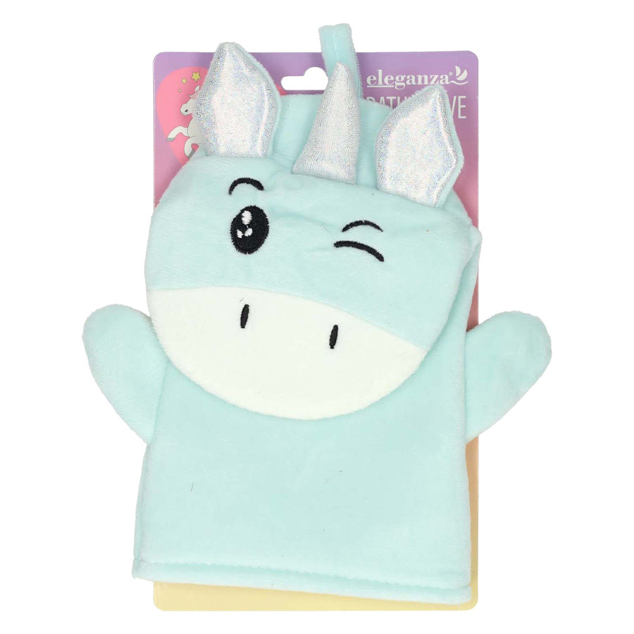 Gant de toilette licorne