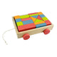 Chariot à blocs en bois, 20dlg.