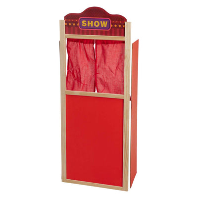 Théâtre de marionnettes en bois, 90 cm