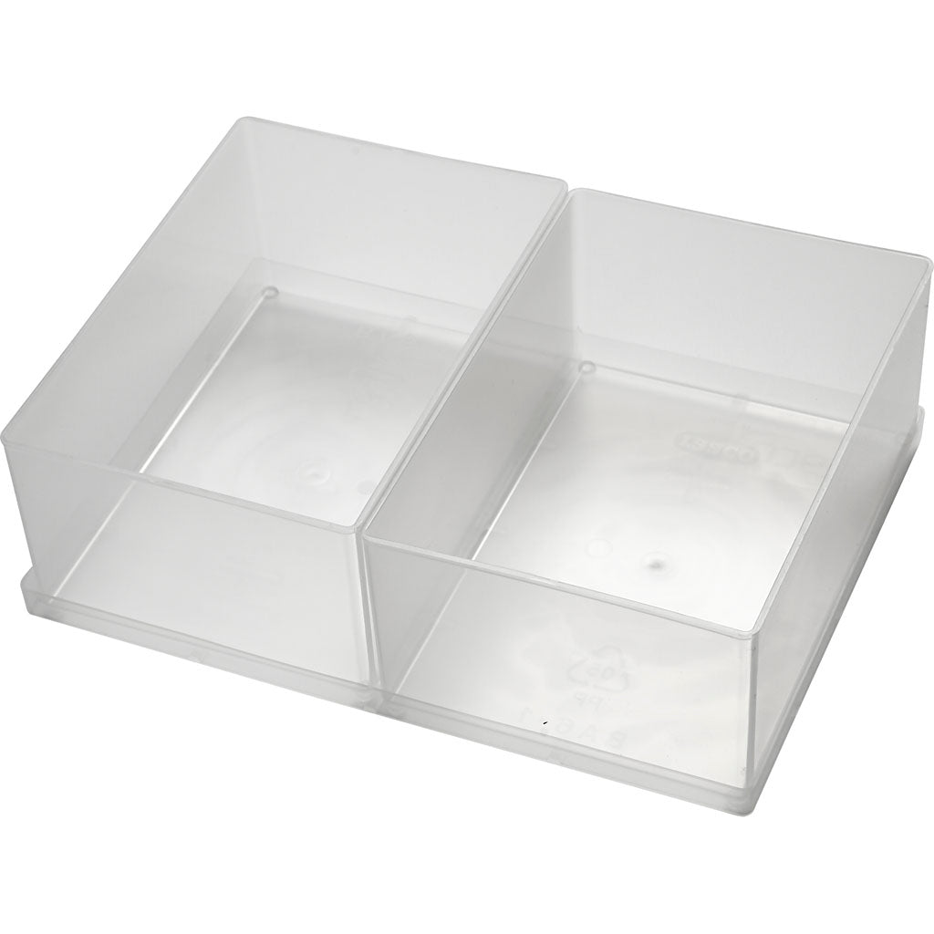 Boîte encastrable Raaco, taille ba6-1, h : 80 mm, taille 157x109 mm, 2 pièces 1 boîte